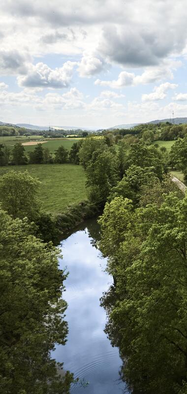 Radtour in Distelhausen im Taubertal, Baden-Württemberg, Deutschland