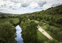 Radtour in Distelhausen im Taubertal, Baden-Württemberg, Deutschland