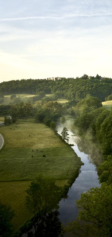 Jagsttal in Gerabronn, Baden-Württemberger, Deutschland