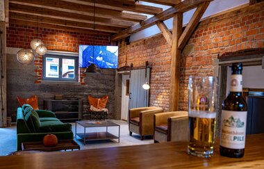 Ferienhaus Guck in den Stall bei Rot am See: Wohnbereich | © Hohenlohe + Schwäbisch Hall Tourismus e. V.