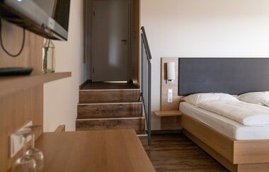 Ferienhof Laurentius - Schlafzimmer mit Doppelbett | © Marvin Binnig