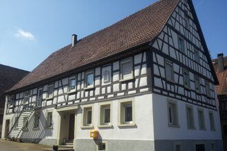 Außenansicht des Ferienhofs Bauer | © Touristikgemeinschaft Hohenlohe e. V. |  Hof Bauer