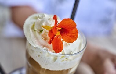 Hotel & Café Fachwerk in Vellberg: Eiscafé | © Hohenlohe + Schwäbisch Hall Tourismus e. V.