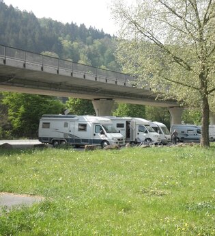 Wohnmobilstellplatz an der Tauber in Wertheim | © STEG Wohnbau