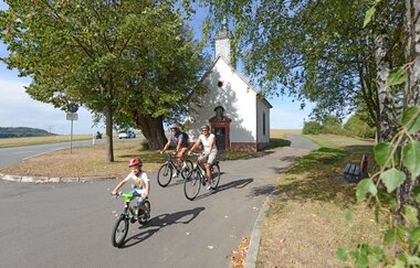 Radler an der Josefskapelle / Odenwald | © Touristikgemeinschaft Odenwald e.v.