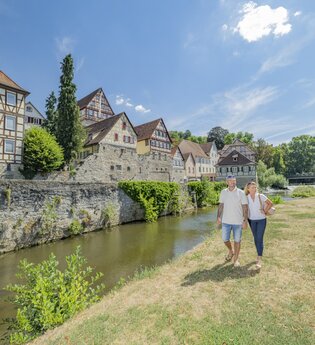 Am Kocher in Schwäbisch Hall | © Hohenlohe + Schwäbisch Hall Tourismus e. V.