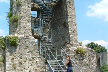 Aussichtsturm Schlossruine Forchtenberg | © Touristikgemeinschaft Hohenlohe, Künzelsau / Marion Schlund