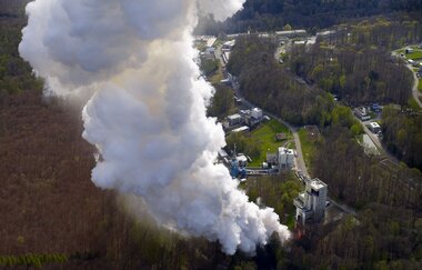 Test Ariane-Raketenantrieb | DLR Lampoldshausen | HeilbronnerLand