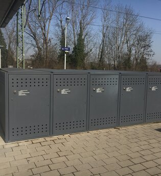 Bad Wimpfen Bahnhof | E-Bike Ladestation | © Stadt Bad Wimpfen