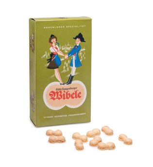Eine Packung Wibele, eine Langenburger Spezialität | © Café und Hofkonditorei Bauer