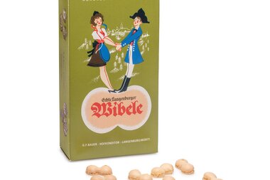 Eine Packung Wibele, eine Langenburger Spezialität | © Café und Hofkonditorei Bauer