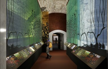 Modellbild der geplanten Ausstellung in der Deutschen Weinwelt | Brackenheim