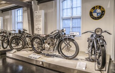BMW-Motorräder in der Dauerausstellung des DEMOMU