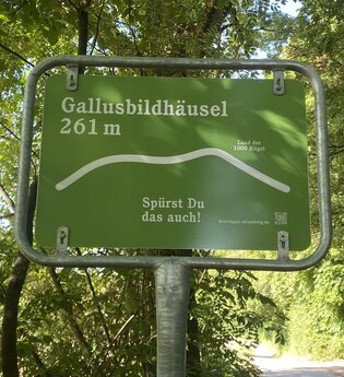 Passbeschilderung am Gallusbildhäusel | Östringen