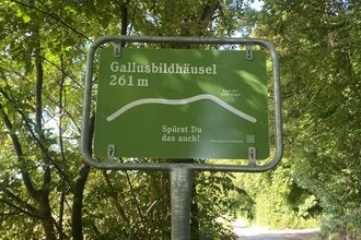Passbeschilderung am Gallusbildhäusel | Östringen