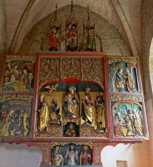 Kirche zum Heiligen Kreuz, St. Peter und Genovefa Ellhofen | © Tourismus im Weinsberger Tal e.V.