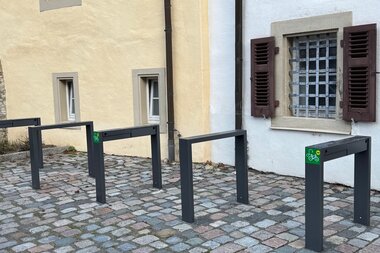Stromladesäulen in Kloster Schöntal | © Touristikgemeinschaft Hohenlohe e. V.