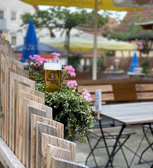 Biergarten im Landgasthof zum Stern | © Hohenlohe Schwäbisch Hall