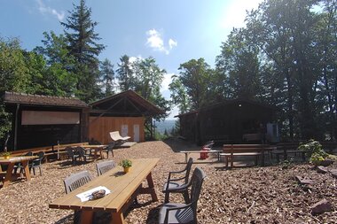 Neckarriedkopfhütte am Neckarsteig | © Stadt Neckargemünd