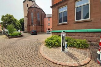 RadSERVICE-Punkt Rathaus Bühlerzell | © Hohenlohe + Schwäbisch Hall Tourismus e. V.
