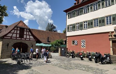 Radlertreff im Biergarten Rotes Schloss Jagsthausen | HeilbronnerLand