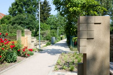 Sandsteinpfad Mühlbach, Skulpturen entlang des Weges | © Stadt Eppingen