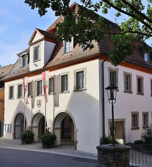 Das Rathaus von Forchtenberg, Geburtsstätte von Sophie Scholl | © Touristikgemeinschaft Hohenlohe e. V. | Andi Schmid
