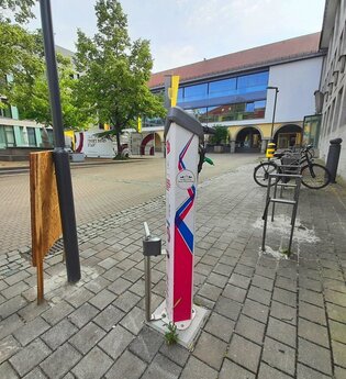 RadSERVICE-Station Stadtverwaltung Crailsheim | © Hohenlohe + Schwäbisch Hall Tourismus e. V.