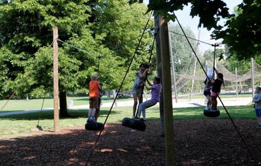 Wasserspielplatz im Wertwiesenpark