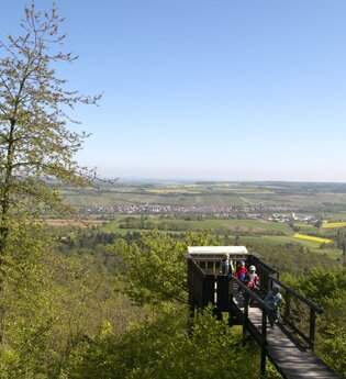 Aussichtsplattform Weißer Steinbruch in Pfaffenhofen