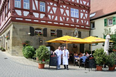 Wirtskeller St. Georg, Außenbewirtung Sommer | © Große Kreisstadt Eppingen