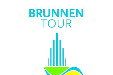 Buntes Logo in gelb,grün, gelb und blau der Brunnenregion | © Stadt Sinsheim