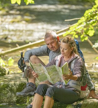 Kocher-Jagst-Trail: Wandern an der Brettach auf dem Jagststeig | © Hohenlohe + Schwäbisch Hall Tourismus e. V.