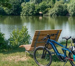 Neckartal-Radweg See Landkreis Esslingen | © Geschäftsstelle Neckartal-Radweg_Maximilian Semsch