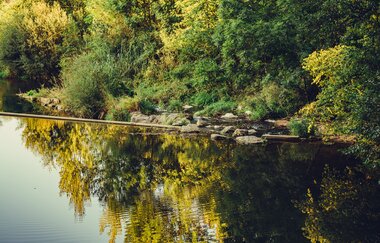 Jagstal bei Jagsthausen | Jagsttal - Kocher-Jagst-Radweg | HeilbronnrLand | © Arbeitsgemeinschaft Kocher-Jagst-Radweg