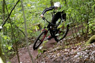 Mountainbike Trail am Einkorn | © Hohenlohe + Schwäbisch Hall Tourismus e.V.